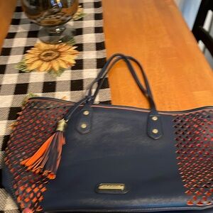 Big Buddha vegan leather tote bag